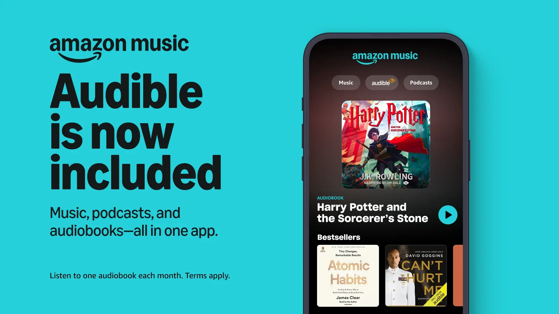 Amazon Music有声读物功能展示